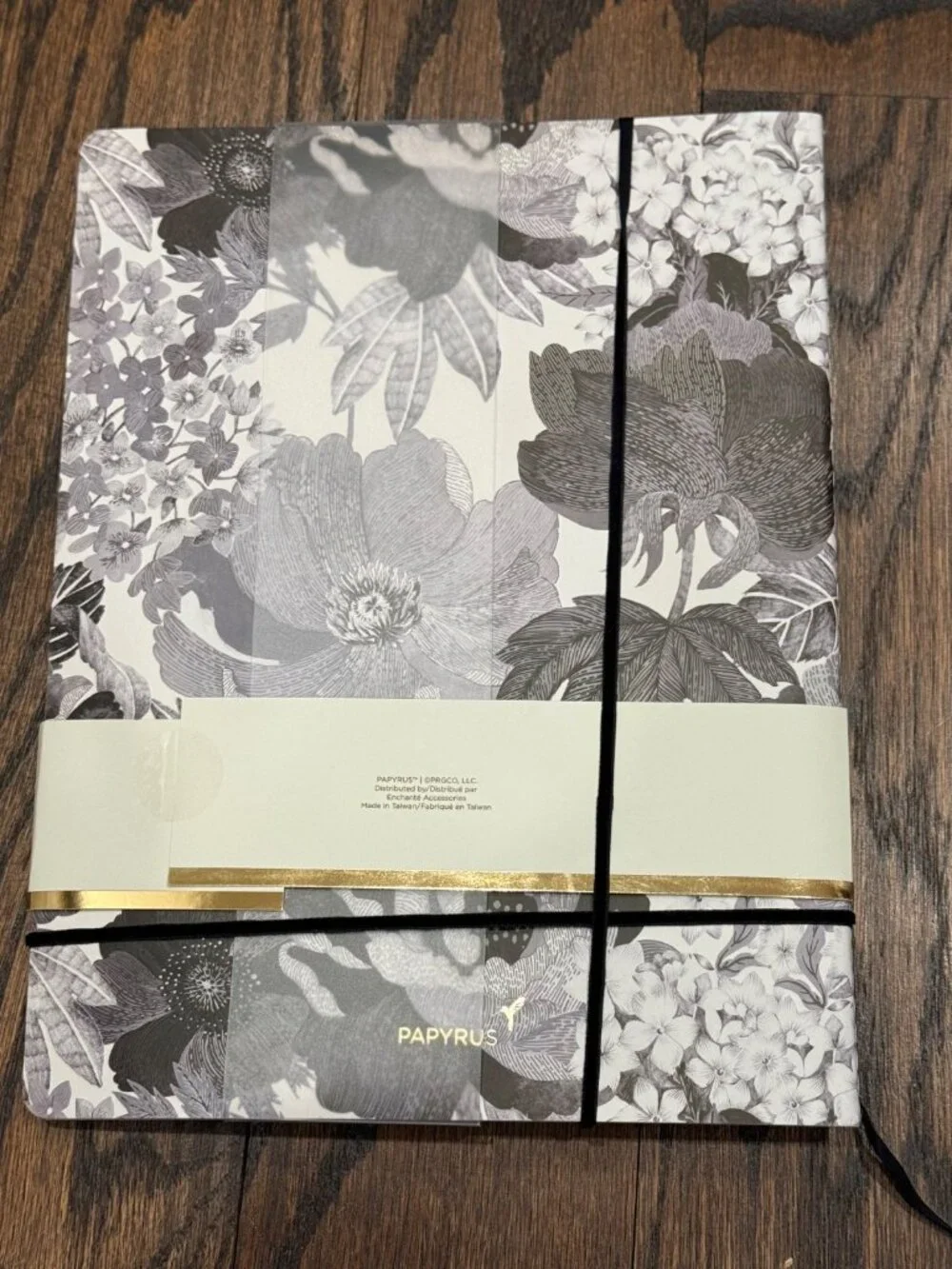 Papyrus Elegant Notebook Journal Set 3 Sizes Black White Gold Lined Gift